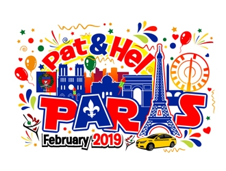 Pat & Hel Paris February 2019 logo design by DreamLogoDesign