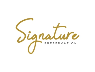 Signature Preservation logo design by sndezzo
