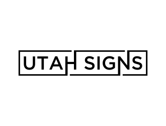 Utah Signs logo design by oke2angconcept