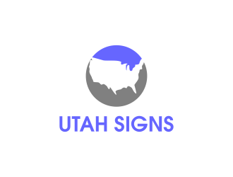 Utah Signs logo design by BlessedArt