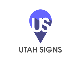 Utah Signs logo design by BlessedArt