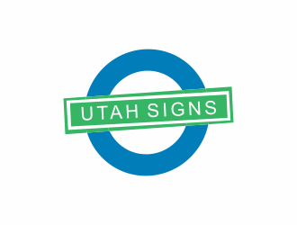 Utah Signs logo design by arifana