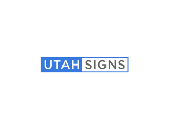 Utah Signs logo design by johana