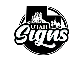 Utah Signs logo design by schiena