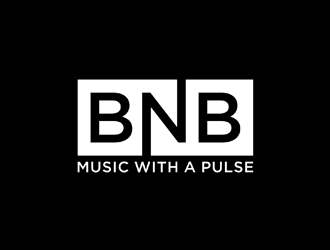BNB   (tagline) Music with a pulse logo design by johana