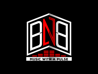 BNB   (tagline) Music with a pulse logo design by kopipanas