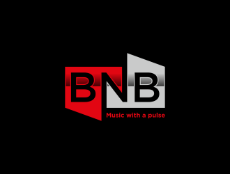 BNB   (tagline) Music with a pulse logo design by ammad