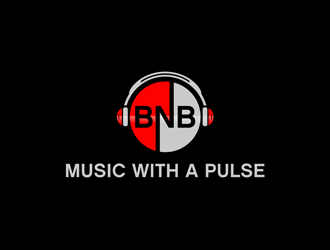 BNB   (tagline) Music with a pulse logo design by alby