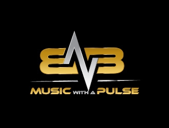 BNB   (tagline) Music with a pulse logo design by usef44