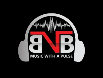 BNB   (tagline) Music with a pulse logo design by harshikagraphics