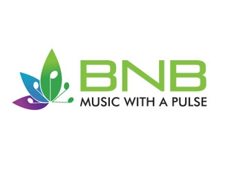 BNB   (tagline) Music with a pulse logo design by JackPayne
