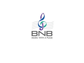 BNB   (tagline) Music with a pulse logo design by JackPayne