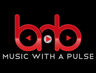 BNB   (tagline) Music with a pulse logo design by fawadyk
