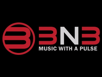 BNB   (tagline) Music with a pulse logo design by fawadyk