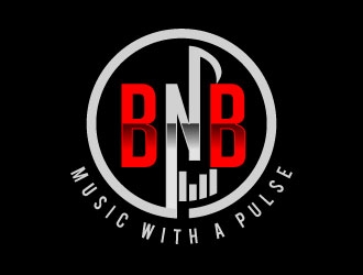 BNB   (tagline) Music with a pulse logo design by Suvendu