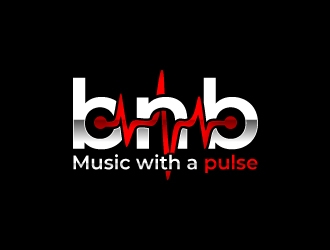 BNB   (tagline) Music with a pulse logo design by Rock