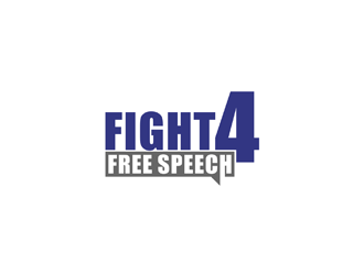 Fight 4 Free Speech  logo design by johana