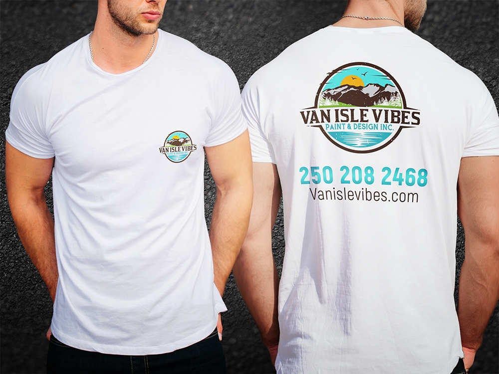 VAN ISLE VIBES PAINT & DESIGN INC. logo design by aamir