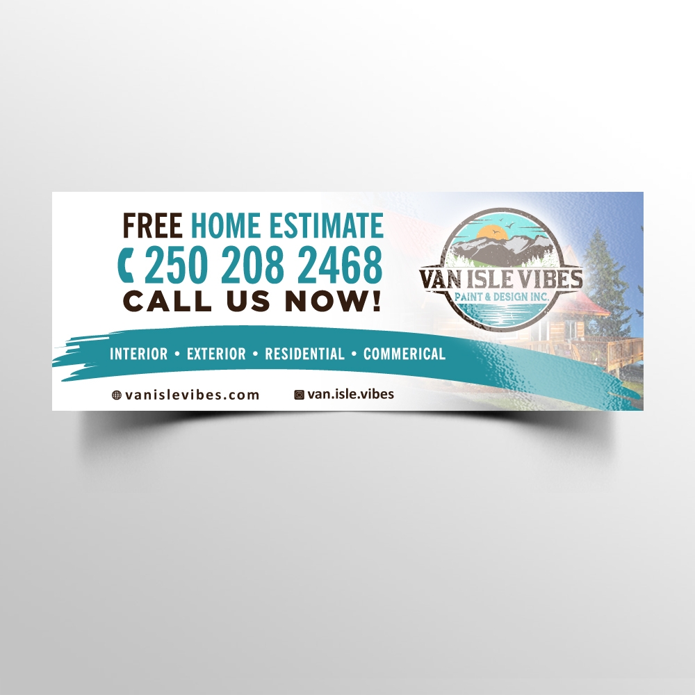 VAN ISLE VIBES PAINT & DESIGN INC. logo design by scriotx