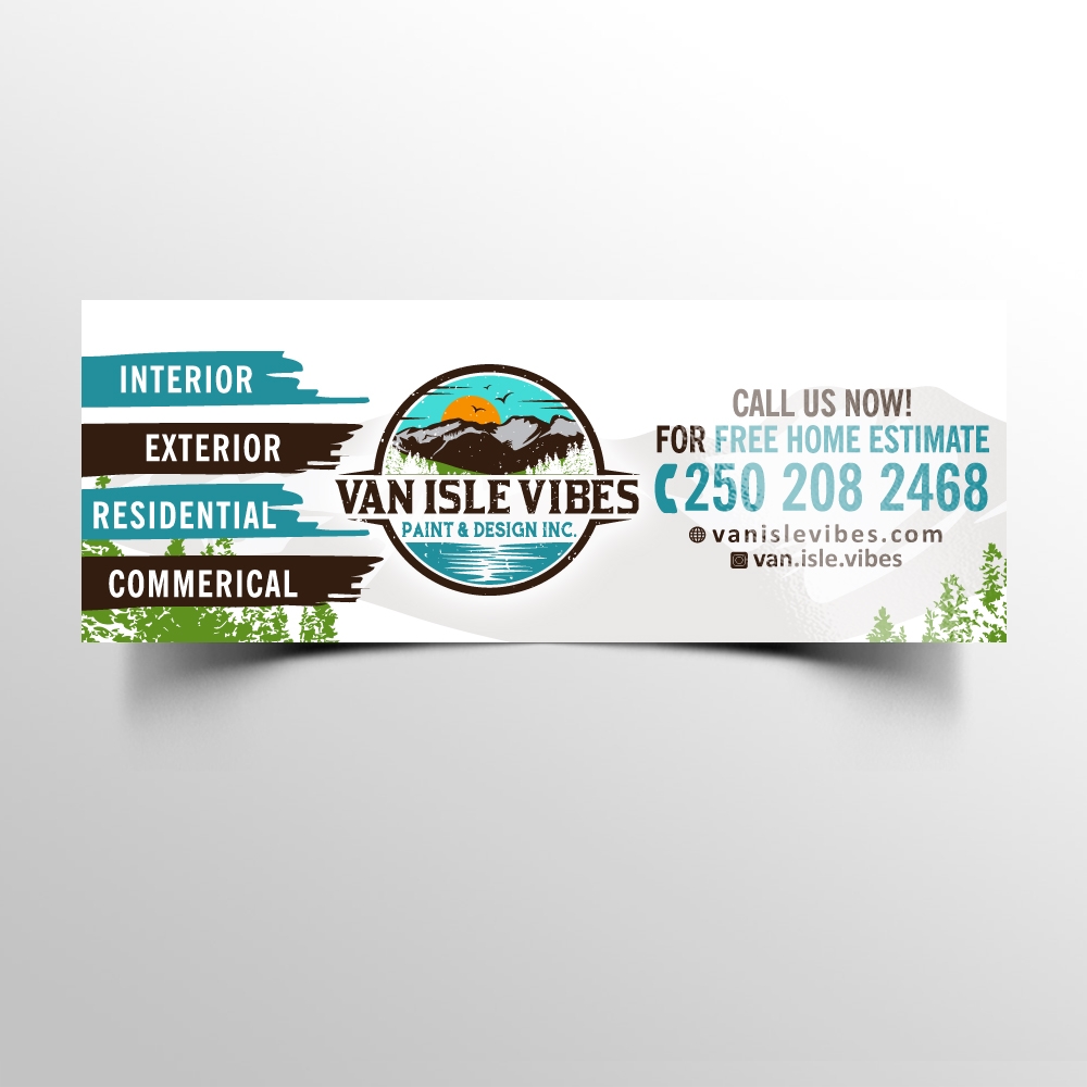 VAN ISLE VIBES PAINT & DESIGN INC. logo design by scriotx