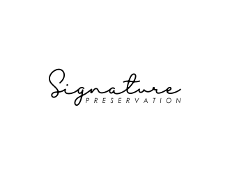 Signature Preservation logo design by giphone