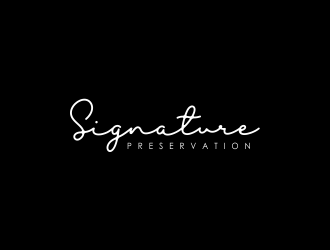Signature Preservation logo design by giphone