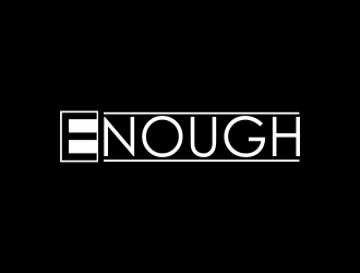 Enough logo design by giphone