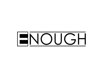 Enough logo design by giphone