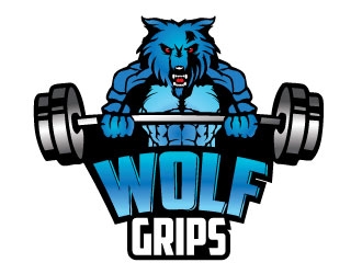 Wolf Grips logo design by REDCROW