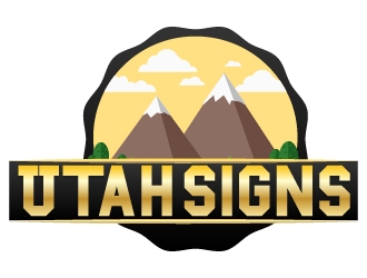Utah Signs logo design by fawadyk