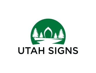 Utah Signs logo design by EkoBooM