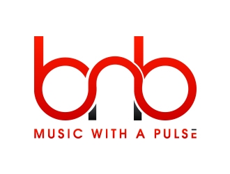 BNB   (tagline) Music with a pulse logo design by fawadyk