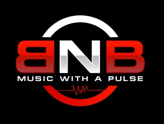BNB   (tagline) Music with a pulse logo design by fawadyk