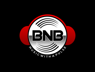 BNB   (tagline) Music with a pulse logo design by ubai popi