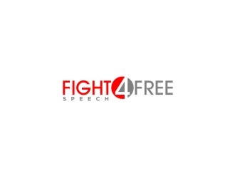 Fight 4 Free Speech  logo design by bricton