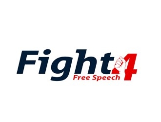 Fight 4 Free Speech  logo design by bougalla005
