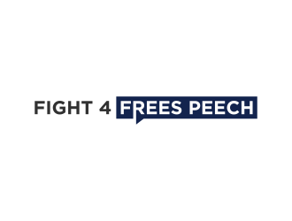 Fight 4 Free Speech  logo design by ammad