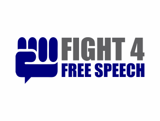 Fight 4 Free Speech  logo design by jm77788