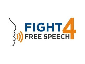Fight 4 Free Speech  logo design by dibyo