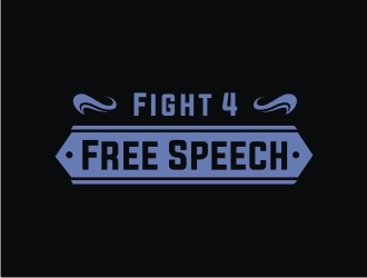 Fight 4 Free Speech  logo design by EkoBooM