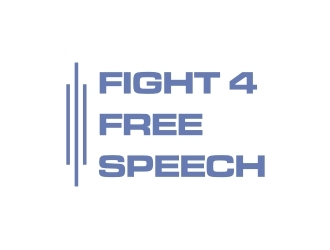 Fight 4 Free Speech  logo design by EkoBooM