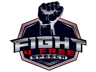 Fight 4 Free Speech  logo design by fawadyk