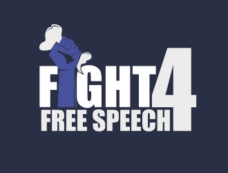 Fight 4 Free Speech  logo design by MarkindDesign