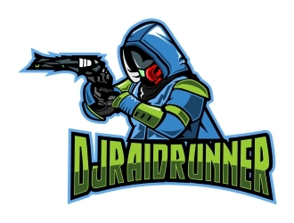 DJRaidRunner logo design by logoviral