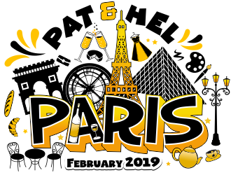 Pat & Hel Paris February 2019 logo design by aldesign