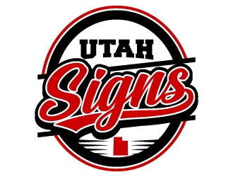 Utah Signs logo design by jaize
