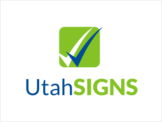 Utah Signs logo design by bunda_shaquilla