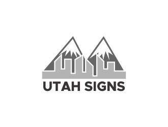 Utah Signs logo design by Akli