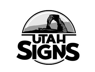 Utah Signs logo design by veron