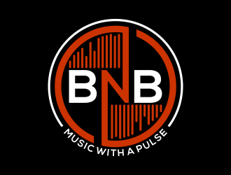BNB   (tagline) Music with a pulse logo design by IrvanB